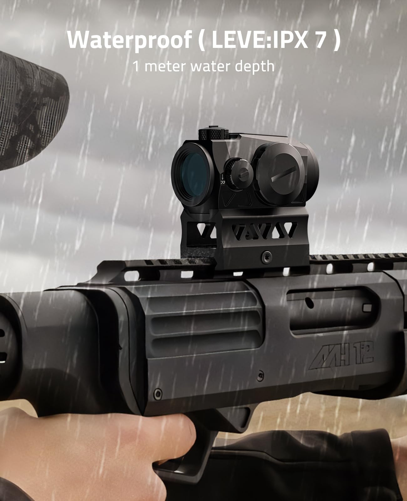 CVLIFE JackalHowl red dot sight includes mounted adjustment tools for precise elevation and windage.