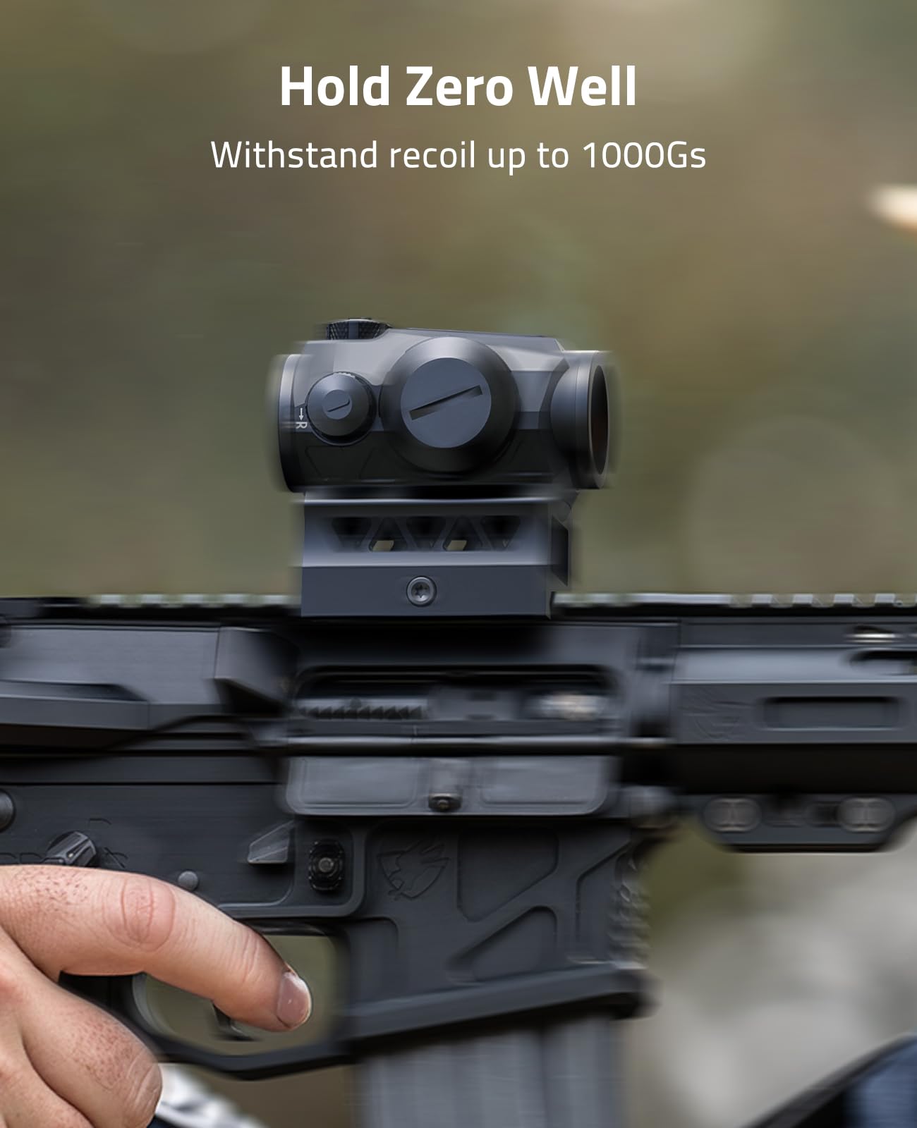 CVLIFE JackalHowl red dot sight with low-profile mount offers snag-free co-witness fit.