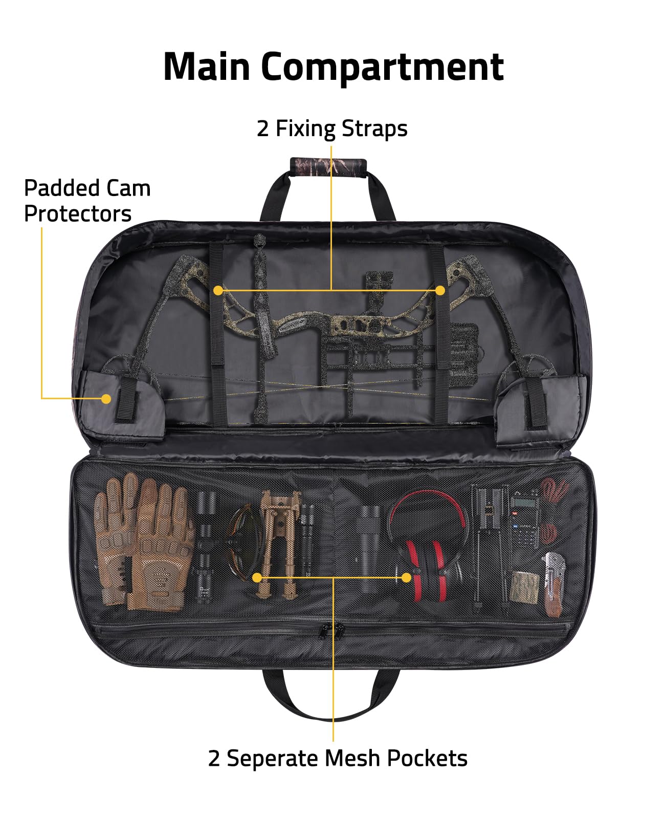 CVLIFE modular storage design helps organize bow accessories