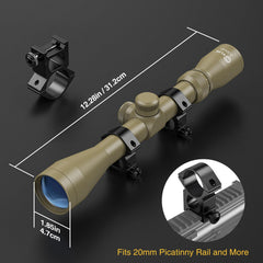 CVLIFE R4 reticle closeup highlights crosshair clarity for quick target acquisition.