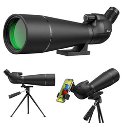CVLIFE spotting scope 20-60x80mm setup enables versatile birding and long-range viewing.
