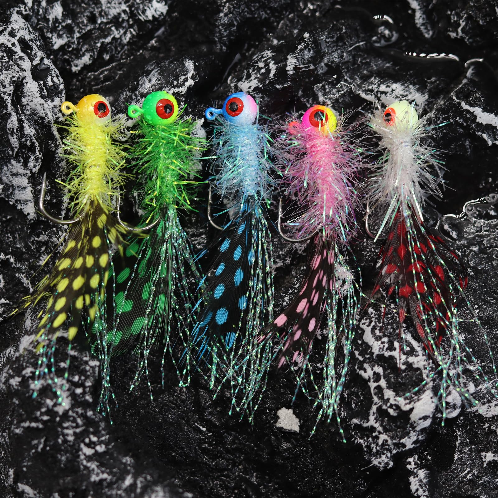 Jigs packed in a storage box