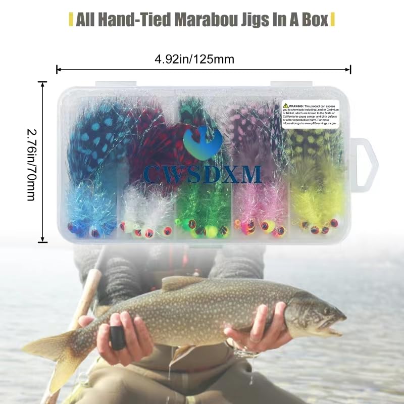 Close-up of high-carbon jig hooks and threads