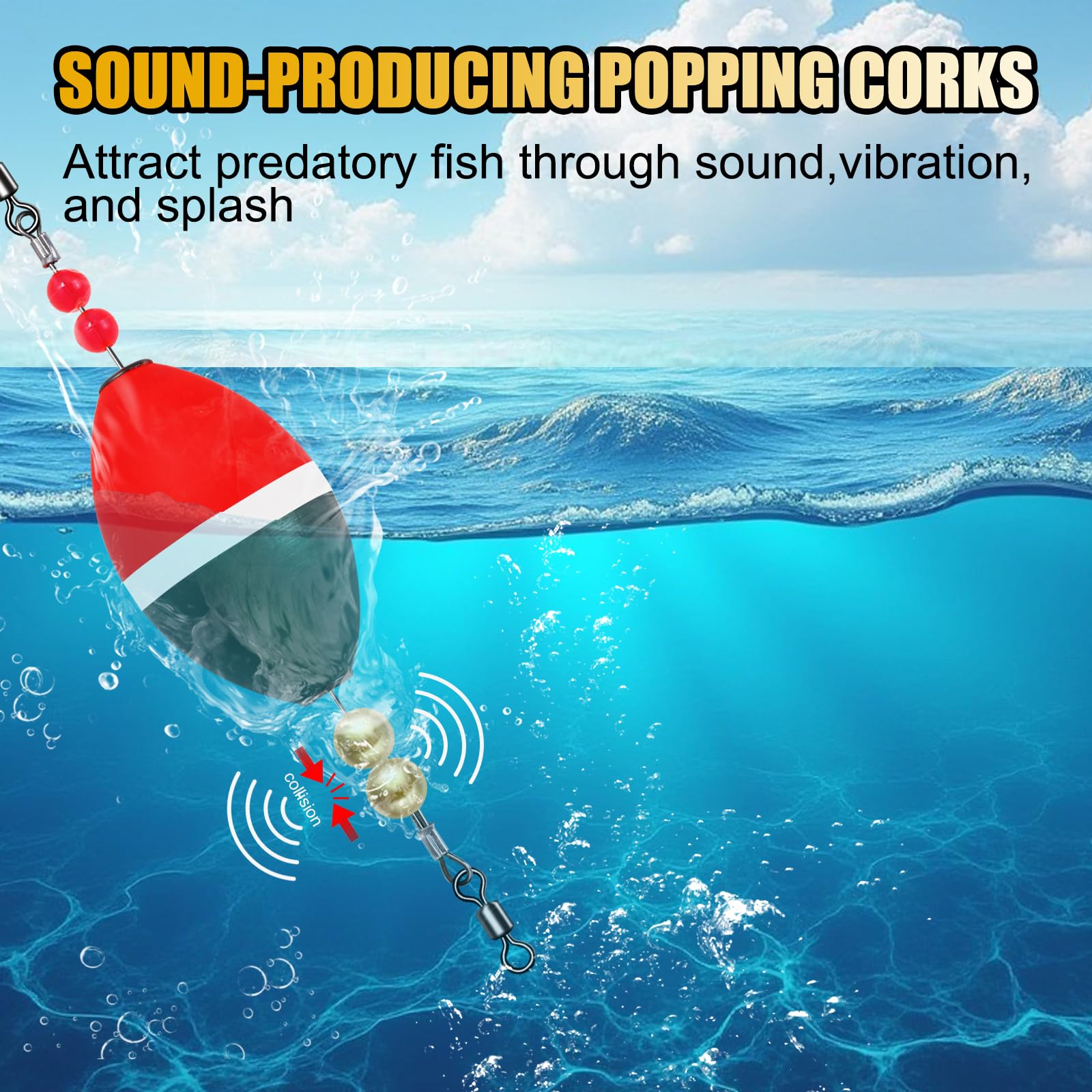 Durable high-density EVA foam popping cork