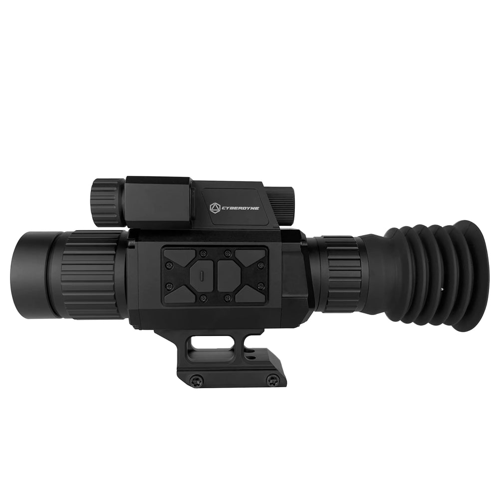 CyberDyne CyberSight 3-18x digital zoom view enables flexible range scanning.