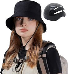 Cycling Helmet for Women, front view in black, showing breathable design for warm-weather rides.