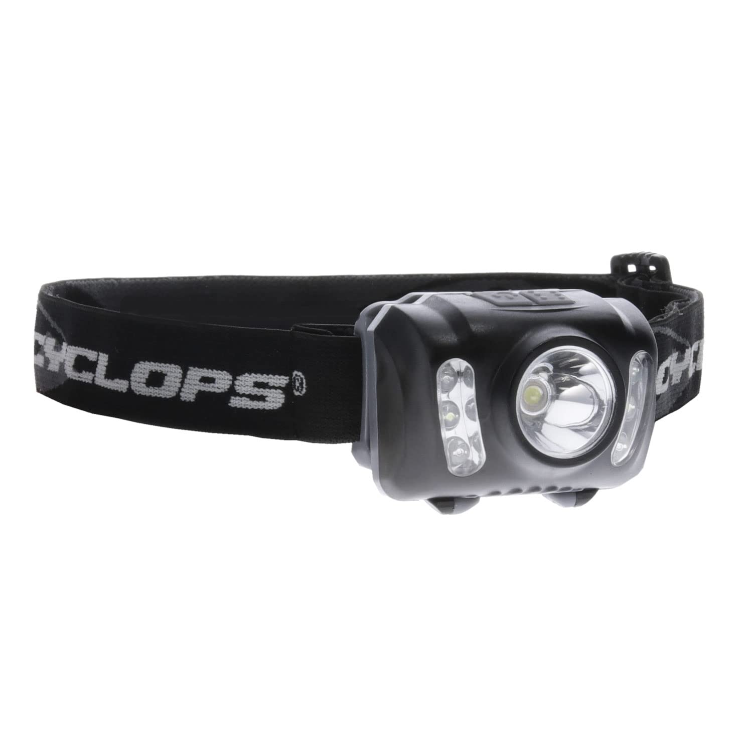 Cyclops headlamp arrives with AAA batteries for immediate use.
