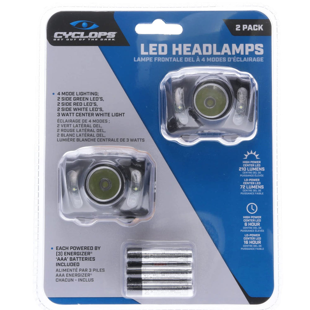Cyclops headlamp ideal for outdoor adventures with hands-free illumination.