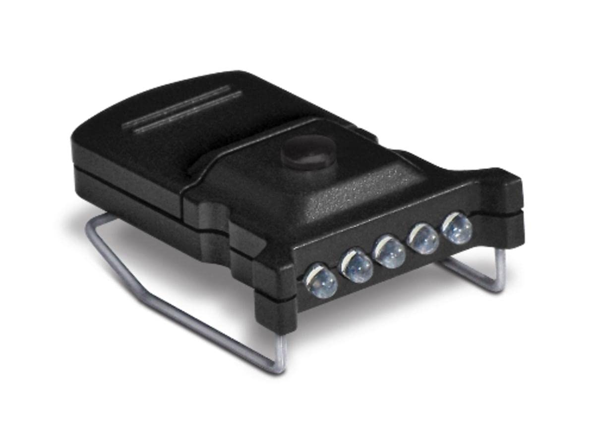 Cyclops Micro 5-LED tilt close-up showing adjustable night lighting.