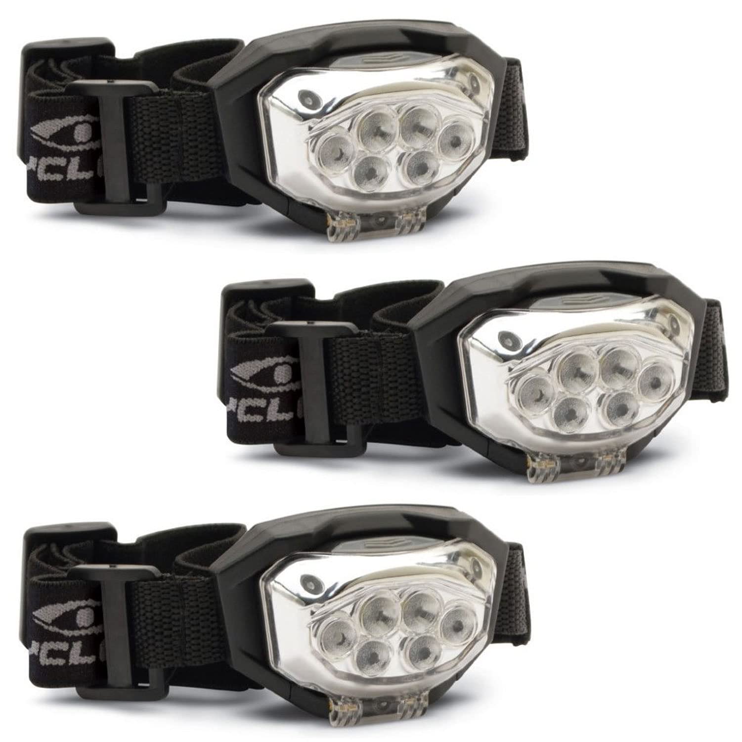 Cyclops Trio 300 headlamp front view enabling hands-free outdoor lighting.