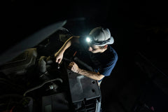 Cyclops clip and headband setup demonstrates secure wear and flexible mounting options.