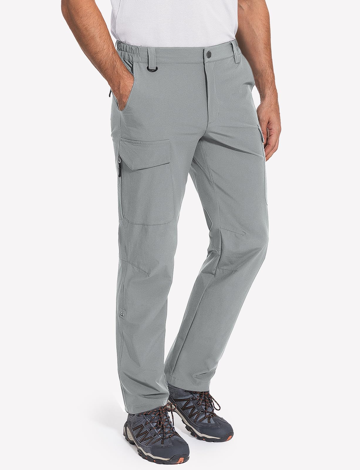Cycorld men's hiking pants rolled cuff adapts to terrain.