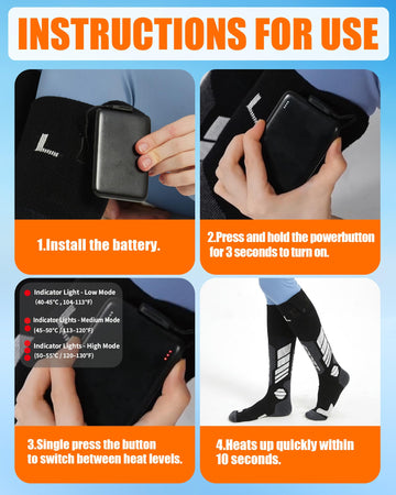 CYCYHEAT 5000mAh battery pack shown as compact, lightweight power source.