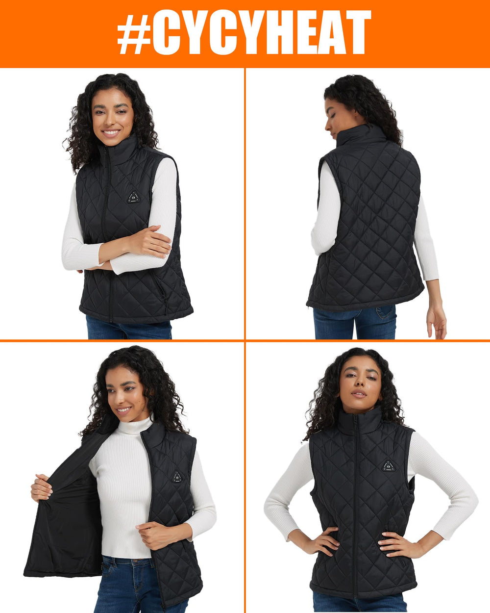 CYCYHEAT vest worn for versatile layering and lightweight warmth