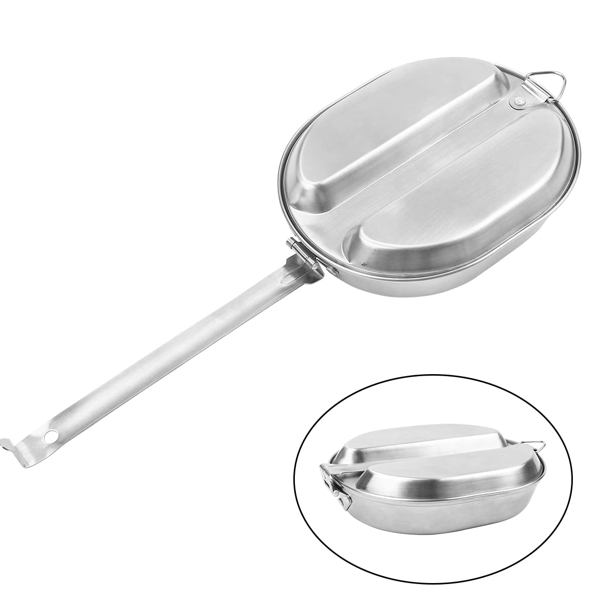 Cyellon US Military Mess Kit 304 stainless steel resists rust in rugged use