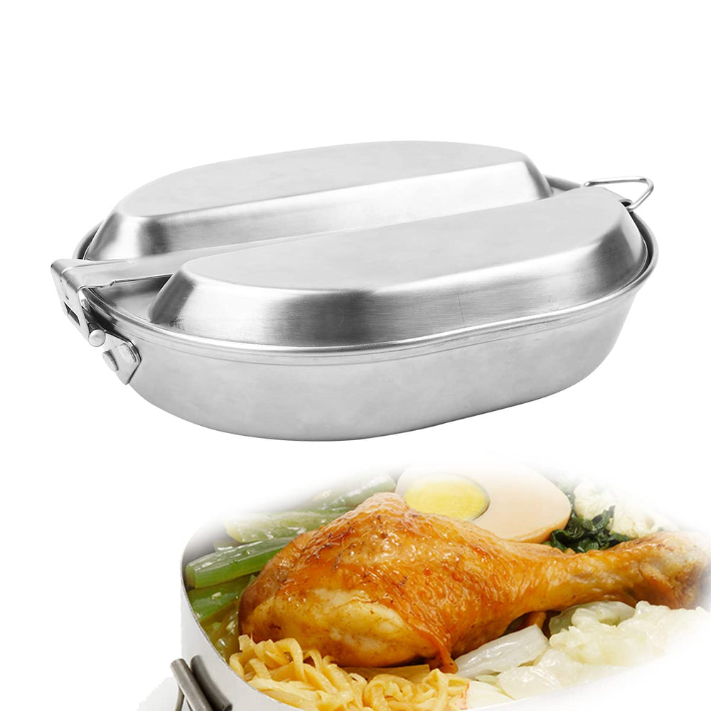Cyellon US Military Mess Kit lightweight design supports easy carry on camping