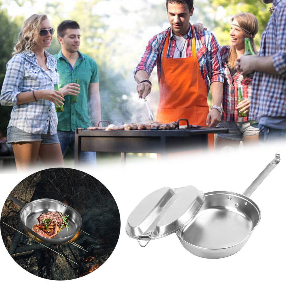 Cyellon US Military Mess Kit portable cooking set ideal for picnics and beach trips