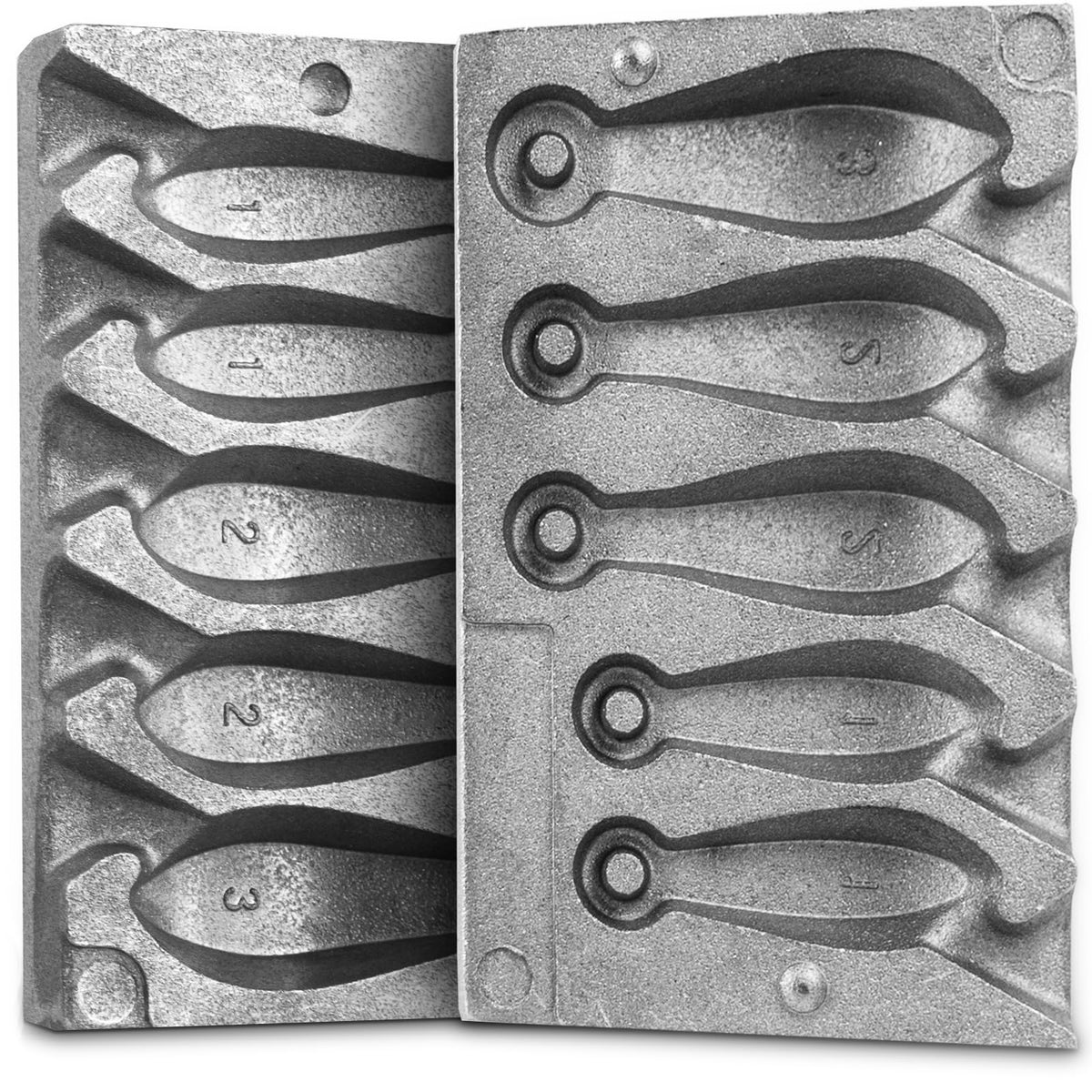 Cyiwniao Sinker Mold 1 oz with 5 cavities