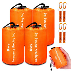 Cymuber Emergency Sleeping Bag compact fold for easy backpack carry.