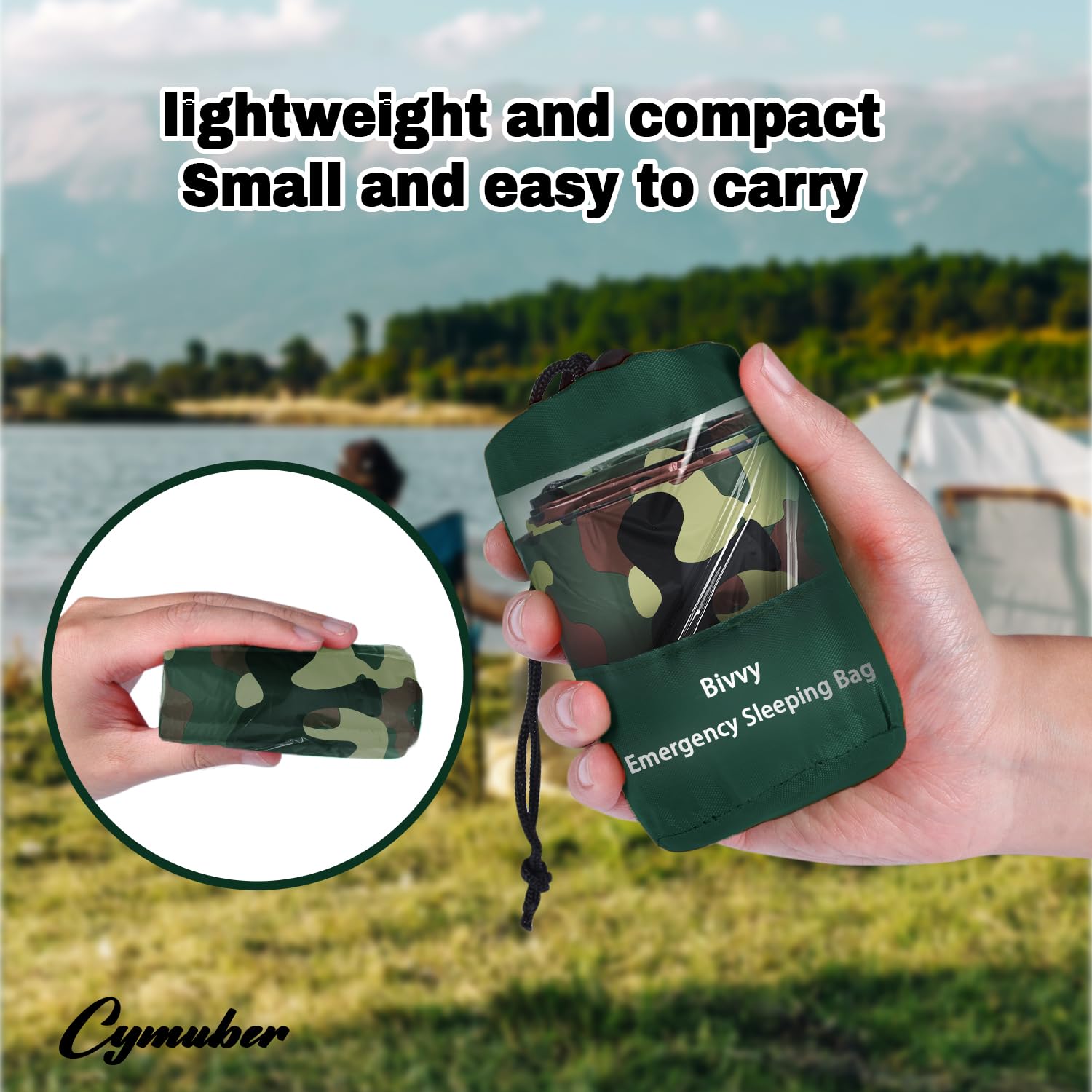 Cymuber survival bivy offers 84-inch thermal space for adults and children.