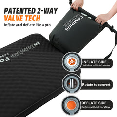 CYMULA air pump sack demonstrates inflation support for quick setup.