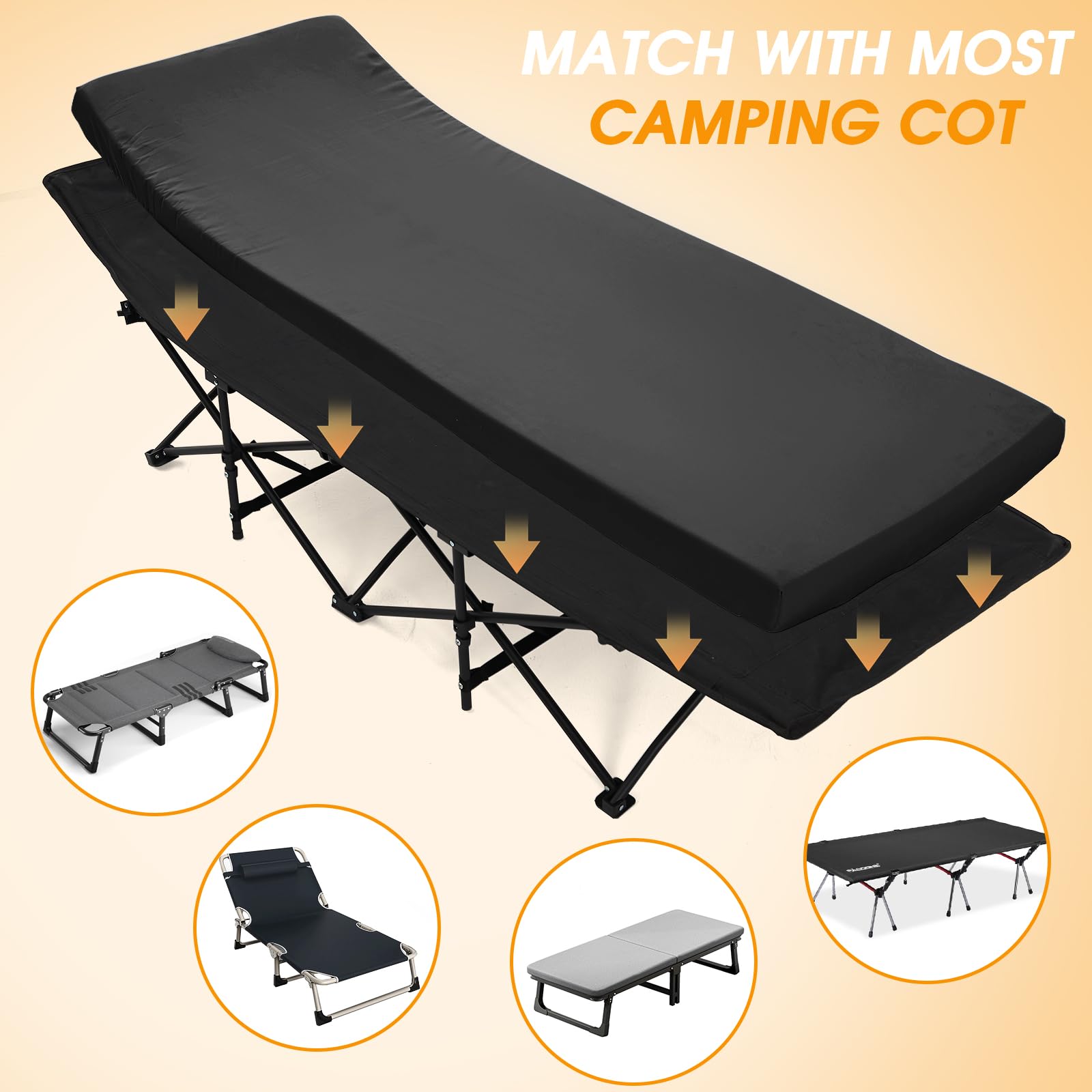 CYMULA bottom non-slip waterproof surface keeps the mattress stable on any bed.