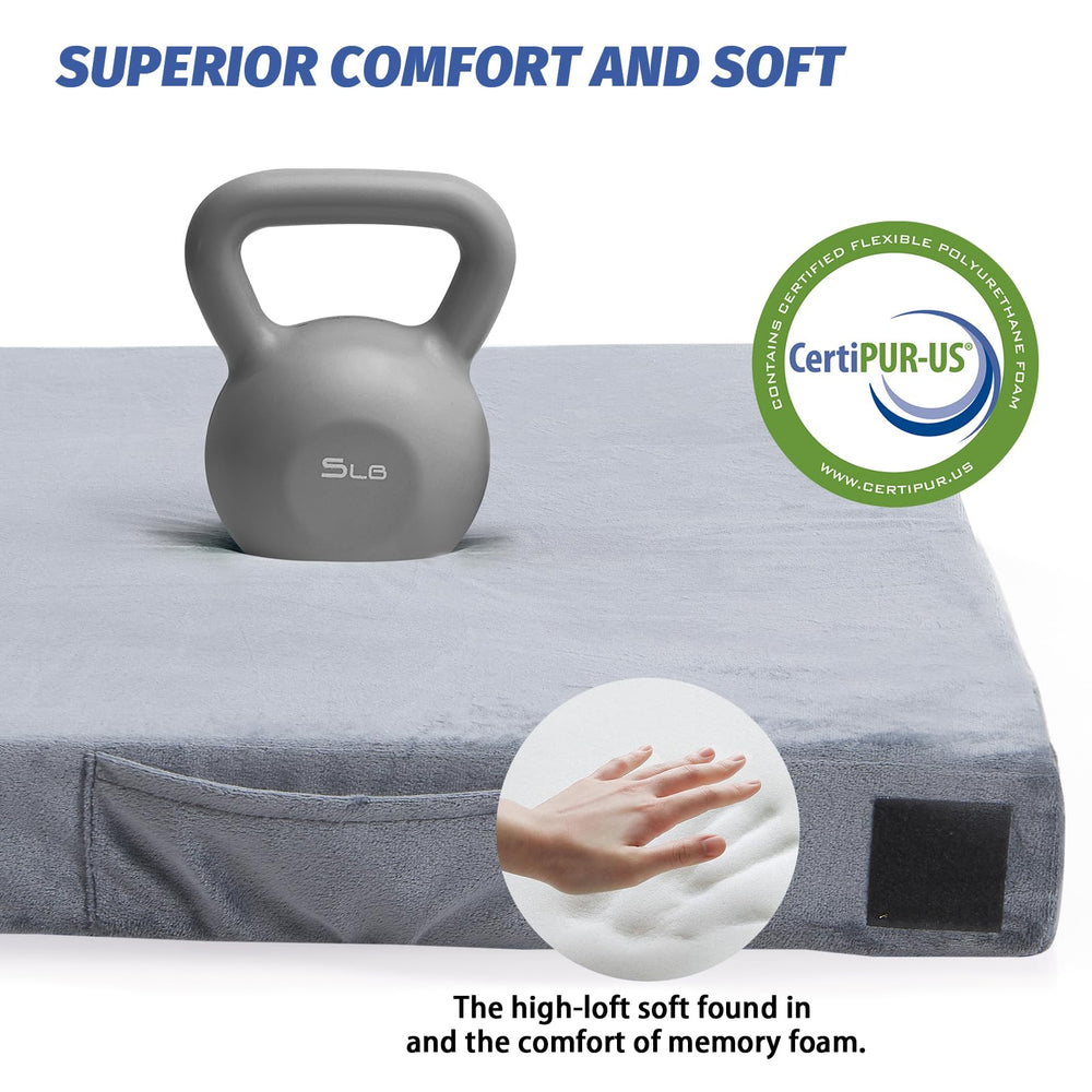 CYMULA mattress pad with waterproof bottom keeps gear dry on rocky ground.