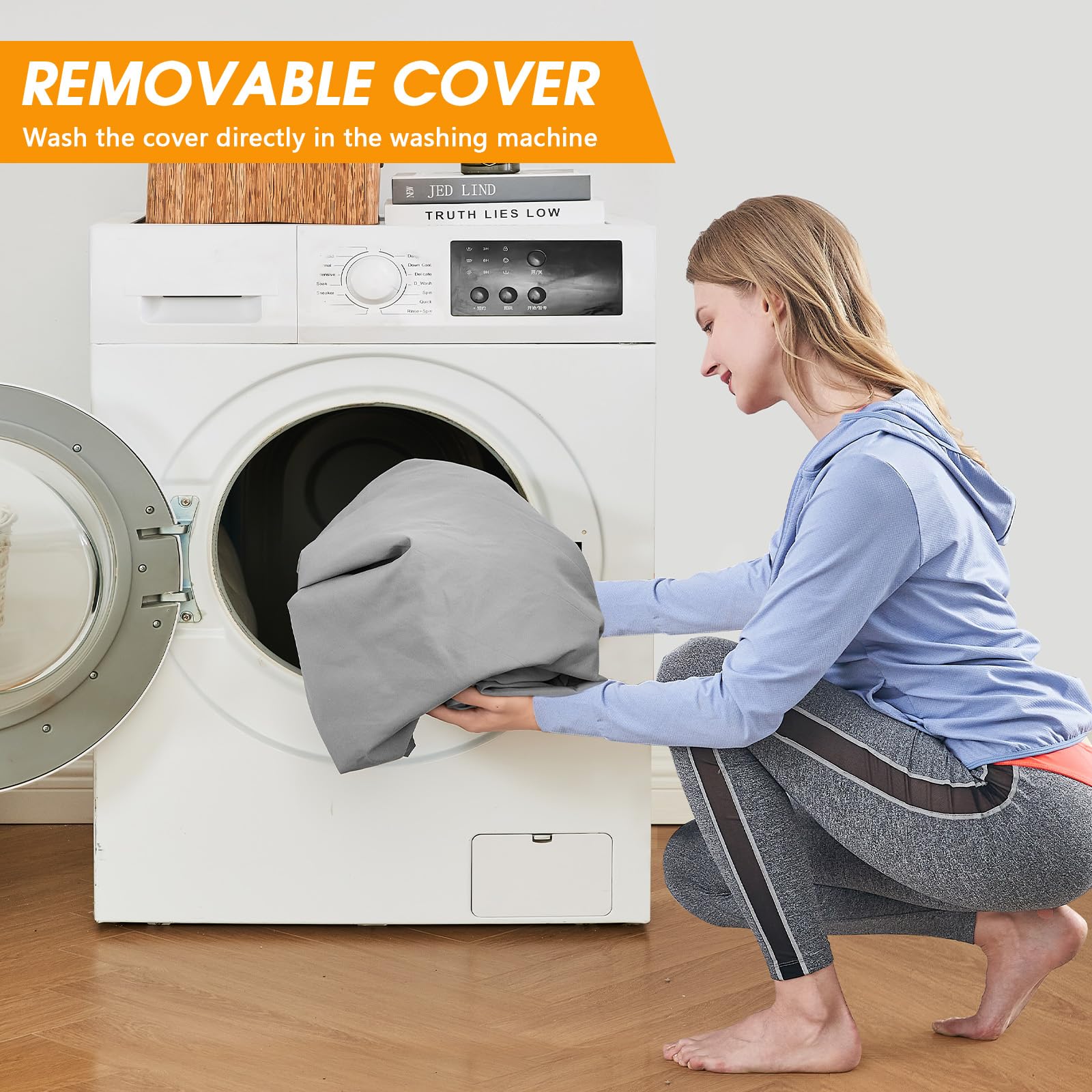 CYMULA machine-washable cover simplifies care and longevity.