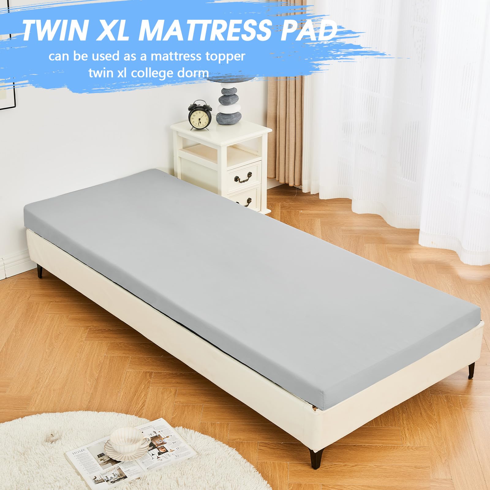 CYMULA memory foam camping mattress pad twin-xl 80x38 fits adults comfortably.