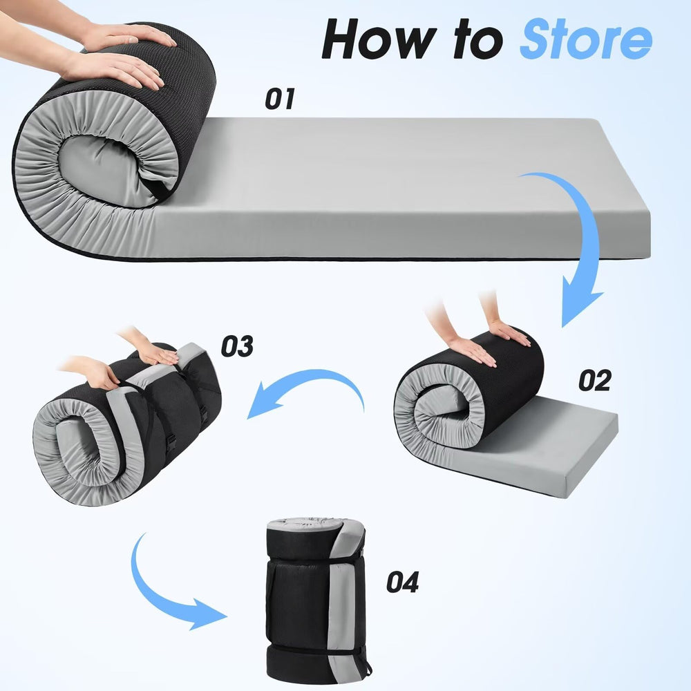 CYMULA tent-friendly mattress for guest bed use, versatile for cribs or lounge areas