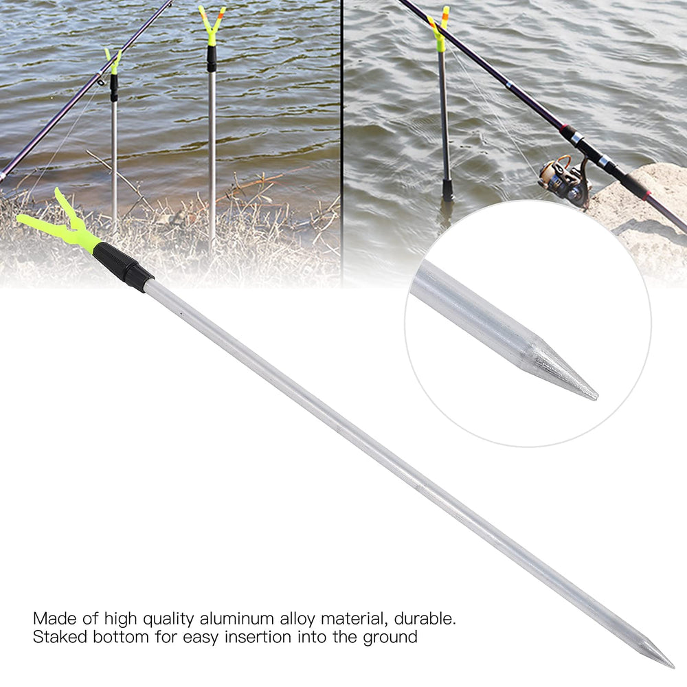Cyrank hands-free waiting with rod holder enabling quick baiting