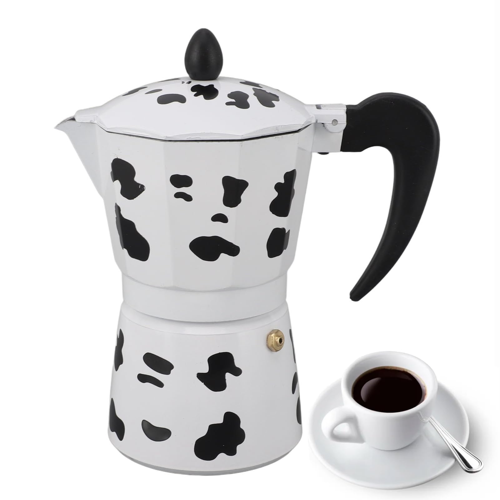 Compact Cyrank Moka Pot setup for outdoor coffee at camp or trailhead.
