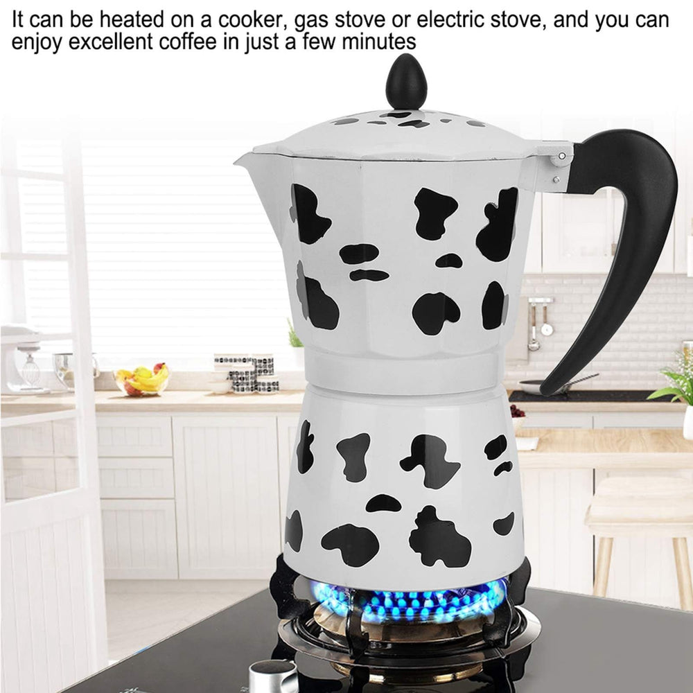 Portable Cyrank Moka Pot ideal for camping, picnics, or desk coffee breaks.