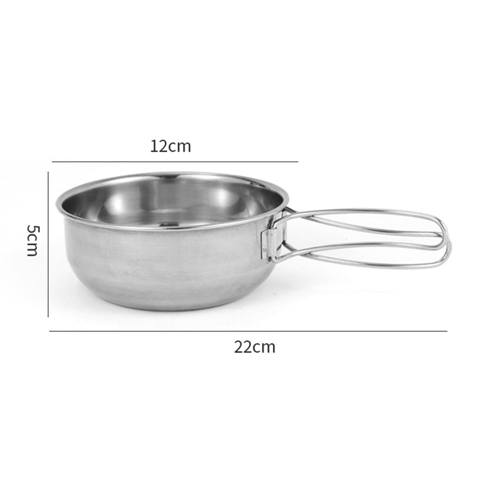 Cyrank small 500ml pot is travel-friendly for picnics, hikes, and campsites.