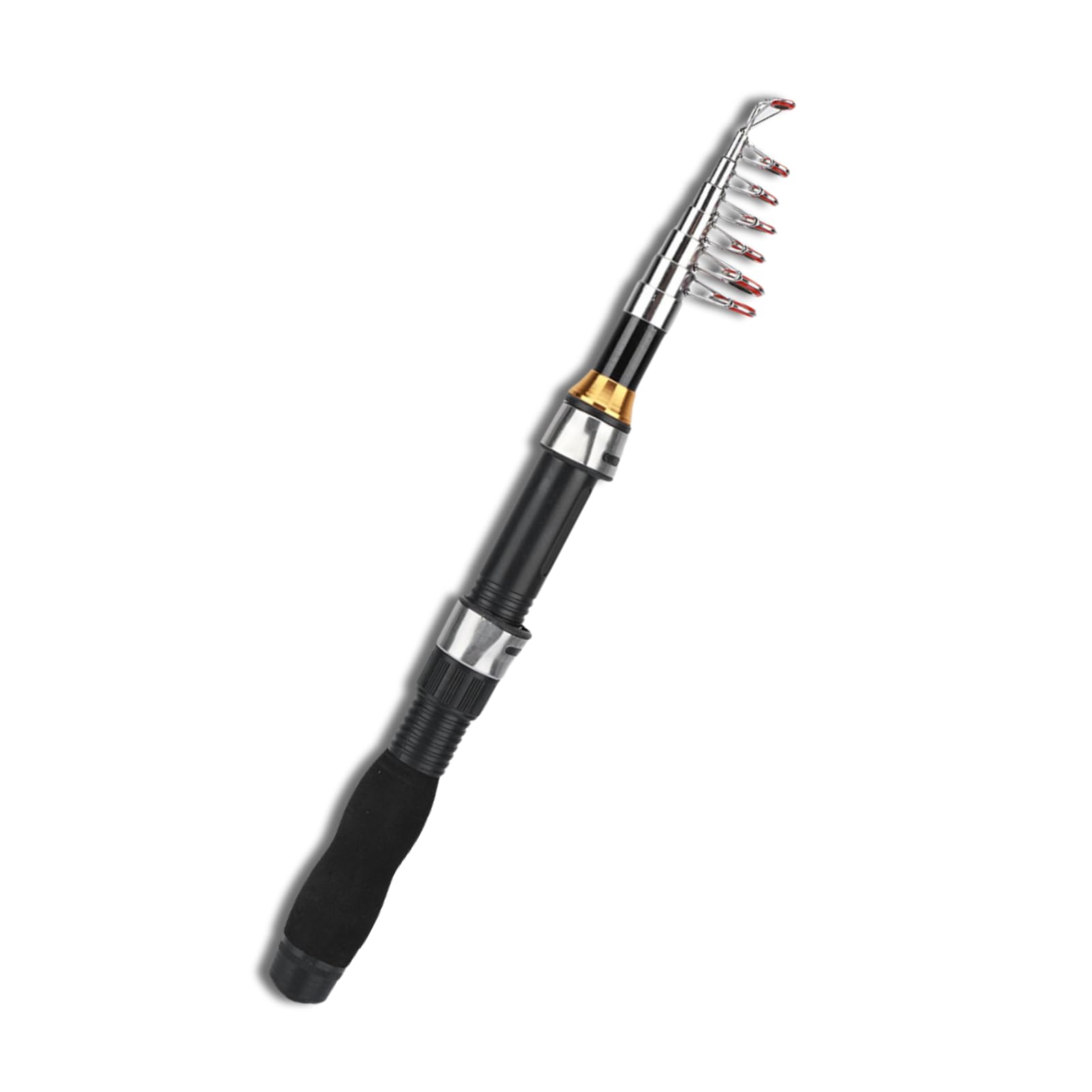 Cyrank ultrashort telescopic rod in compact form for travel and easy packing.