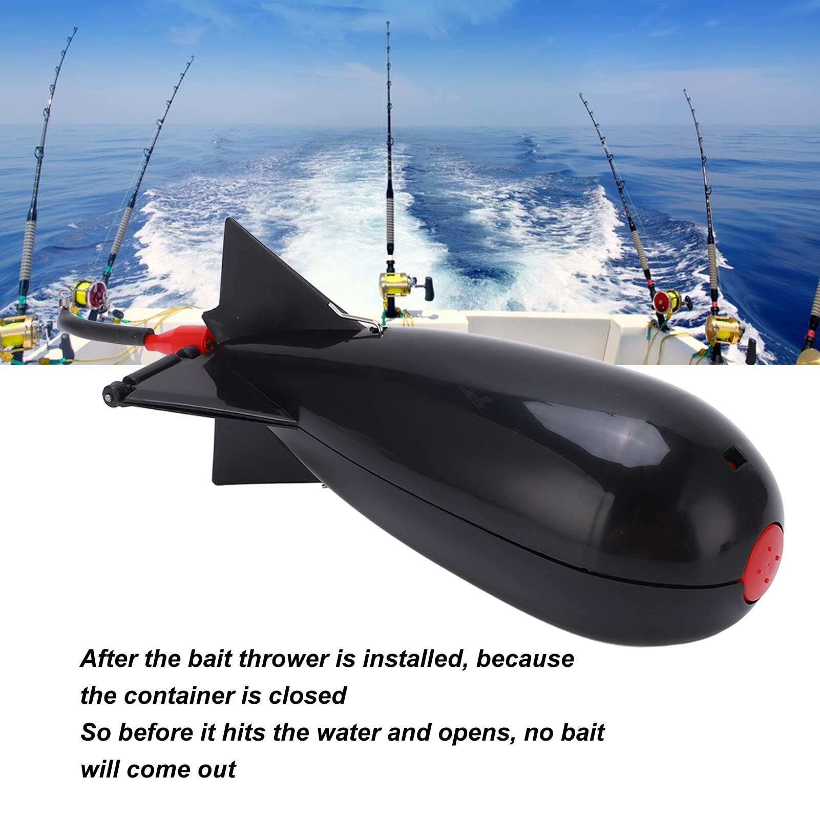CYTGOUPER carp bait launcher black side view