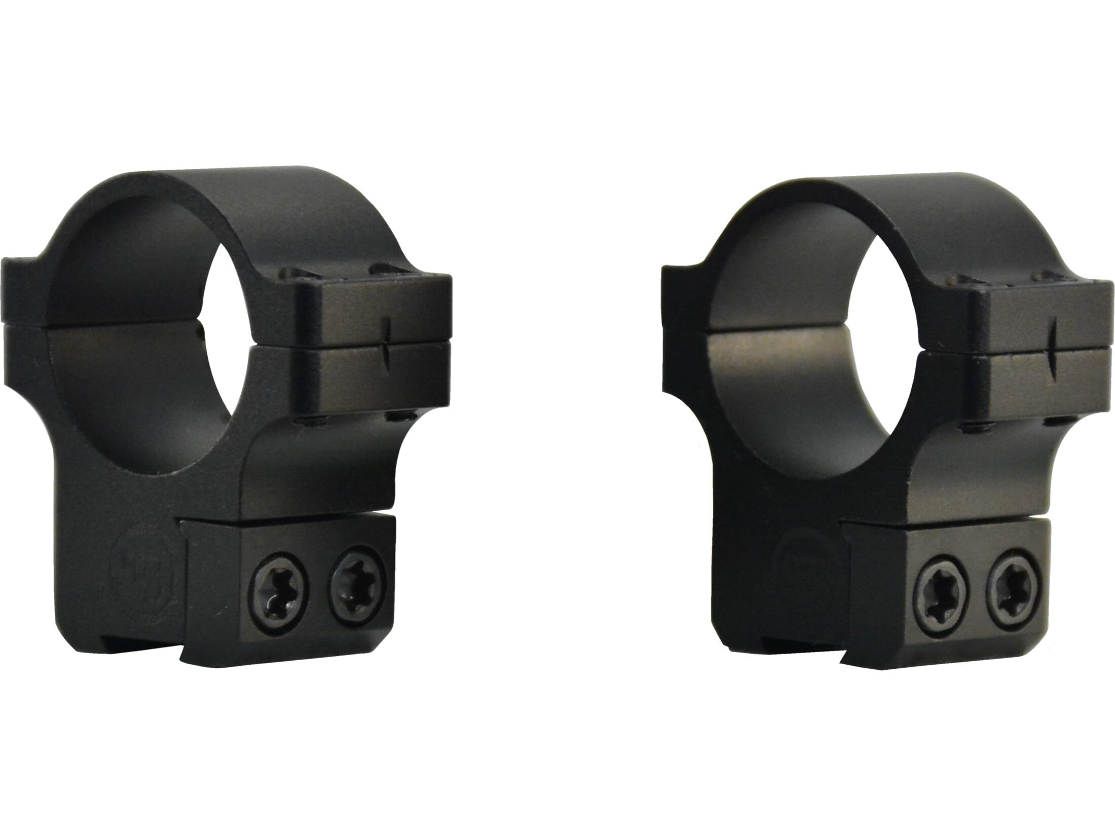 CZ-USA CZ 527 1in dovetail rings in black matte finish for secure scope mounting.