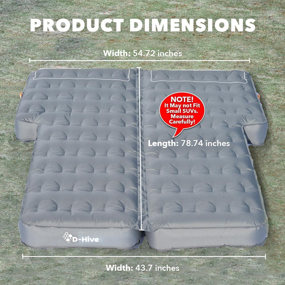D-Hive SUV air mattress electric pump in use for quick inflation