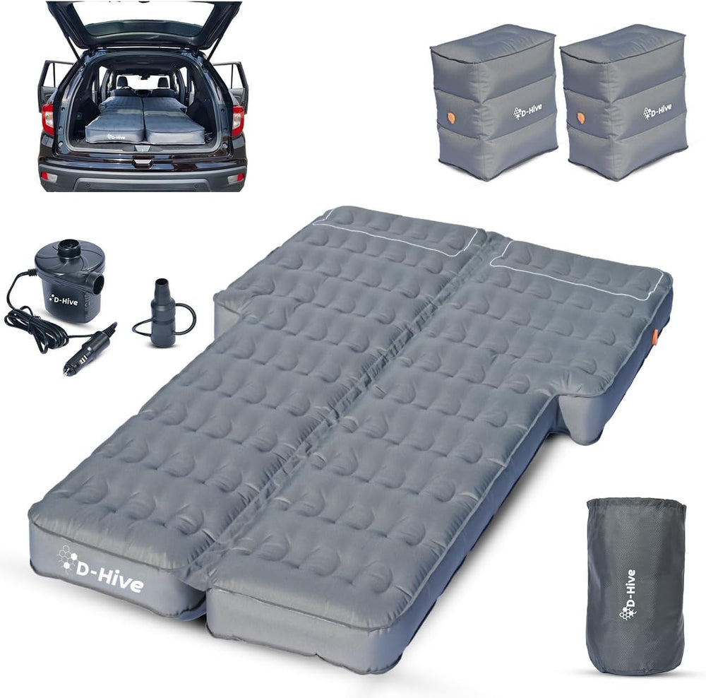 D-Hive SUV air mattress oxford fabric closeup highlights durable surface for rugged camping