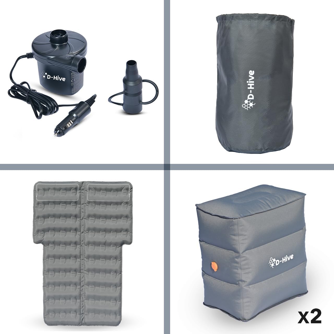 D-Hive SUV air mattress two sides divided to minimize disturbance