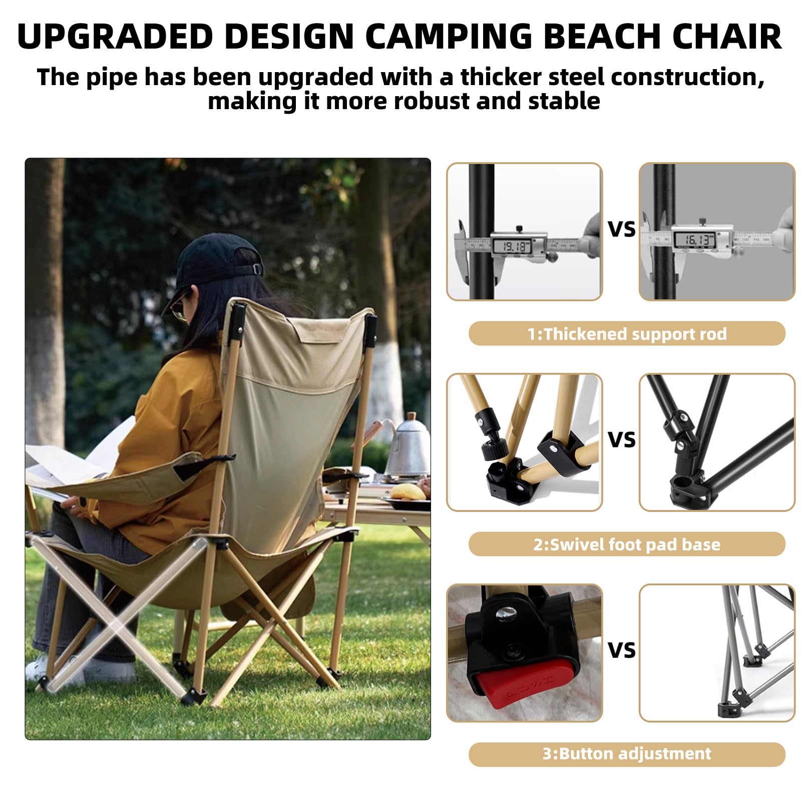 D LIAN DONG chair with 600D Oxford fabric for long-lasting durability