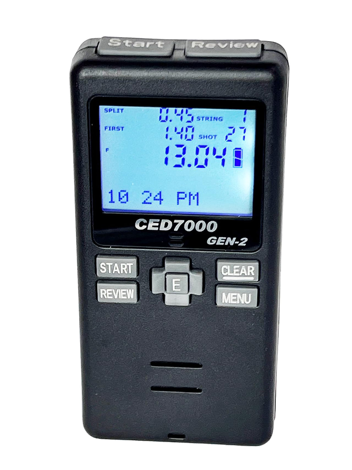DAA-304 CED7000 Gen-2 front view with rugged rubber buttons for quick starts.