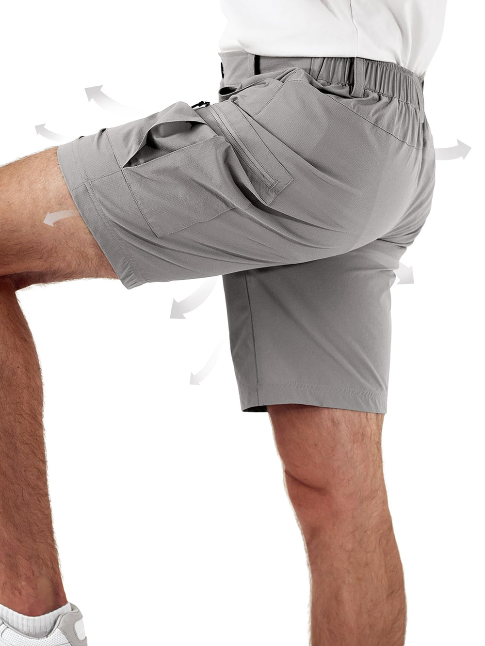 Dababell shorts side pocket design reduces thigh bounce for secure gear