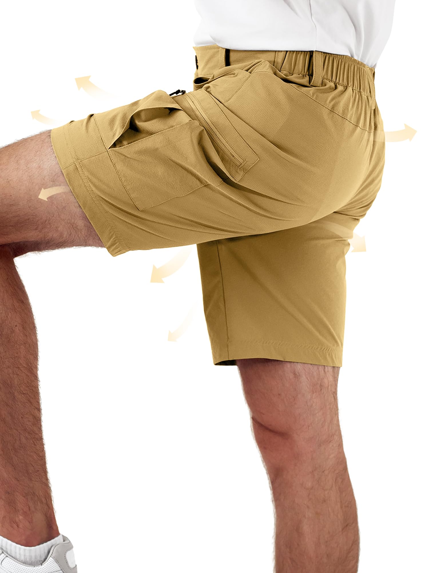 Dababell men's hiking cargo shorts upf 50 sun protection for sunny hikes