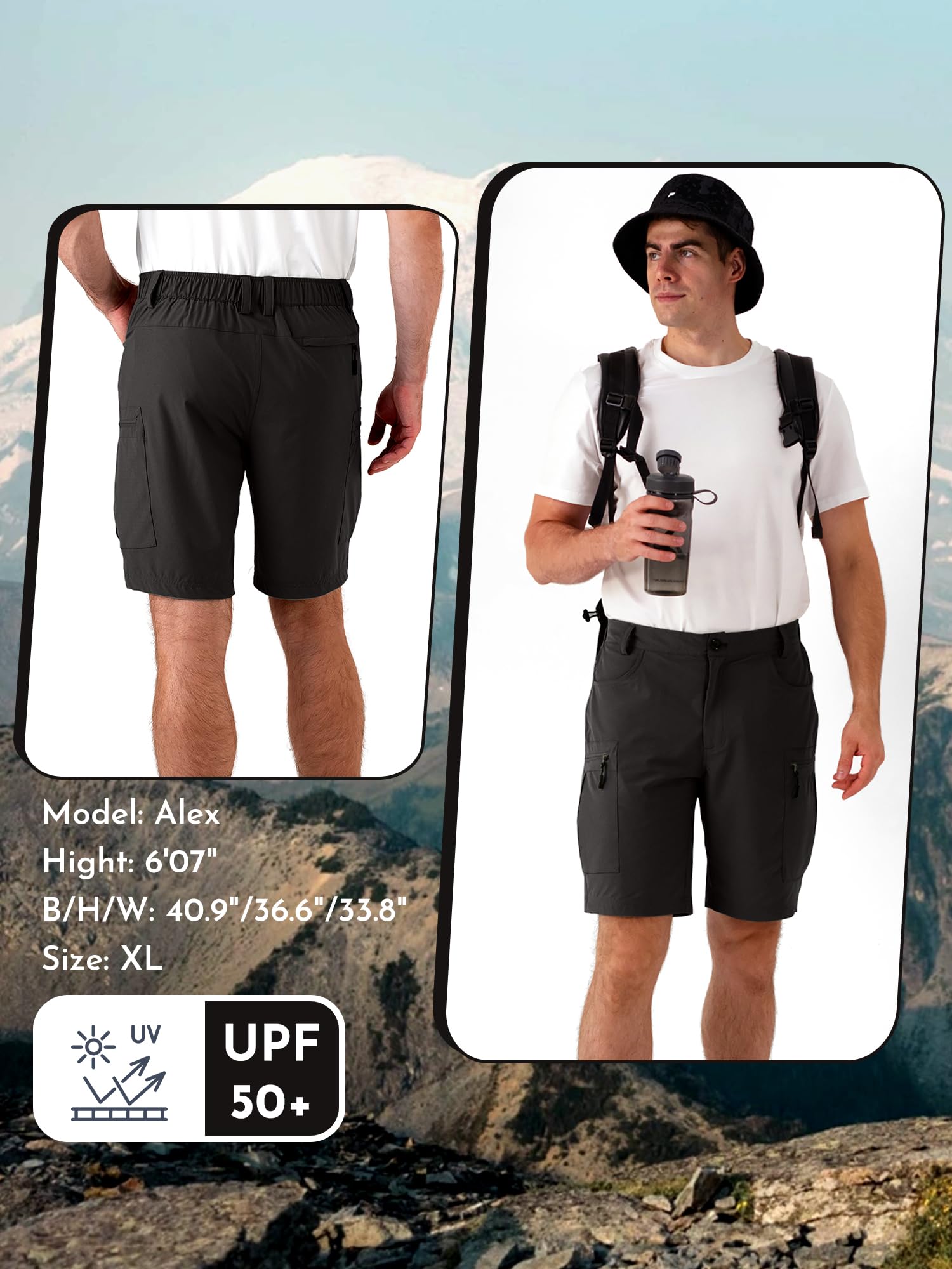Dababell hiking shorts suitable for hiking, golf, cycling, and fishing