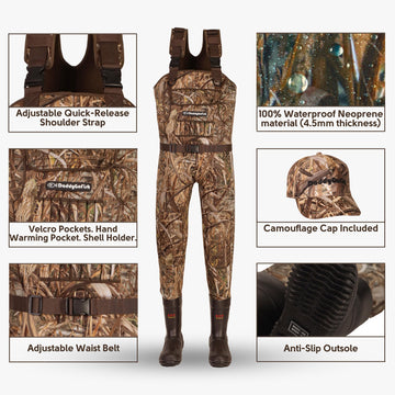 DaddyGoFish adjustable camouflage cap with logo provides secure, comfortable fit.