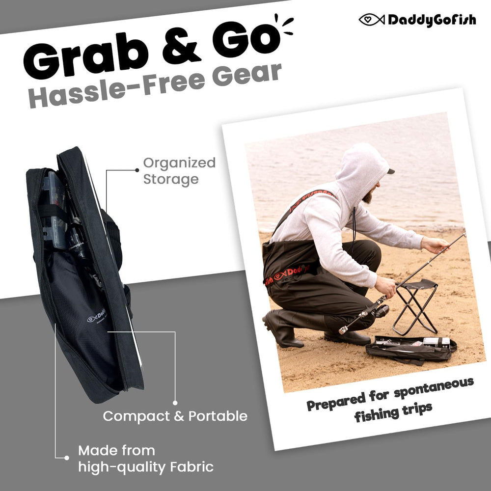 DaddyGoFish bait-net-catching-site lets kids collect bait on-site.
