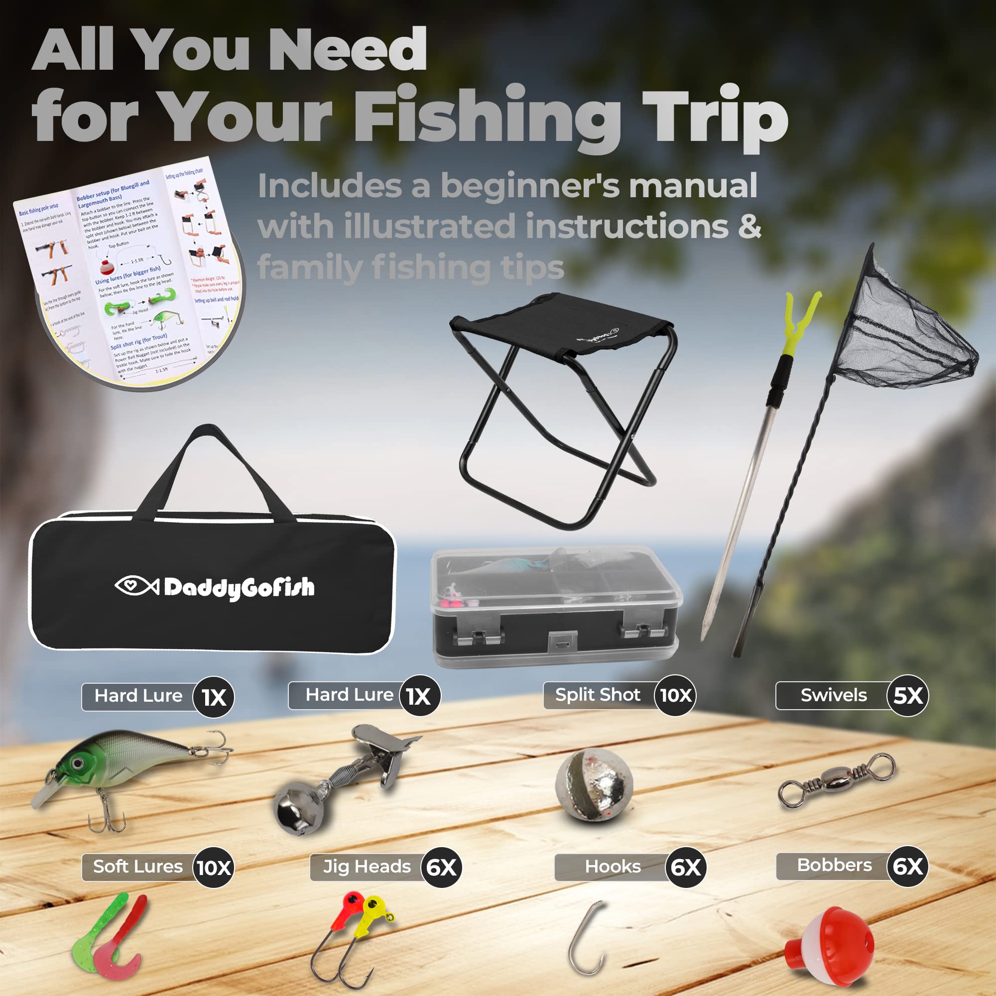 DaddyGoFish collapsible-chair-for-kids provides portable seating for family outings.