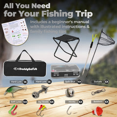 DaddyGoFish collapsible-chair-for-kids provides portable seating for family outings.