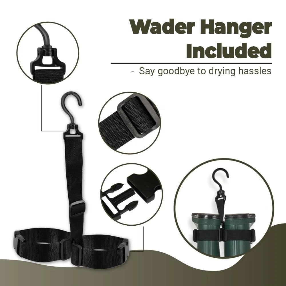 DaddyGoFish durable waterproof material keeps wearers dry across wet terrains